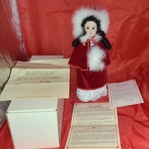 ⬇️PRICE DROP⬇️Danbury Mint~Elizabeth~The First Christmas Doll~MUSICAL~IOB~COA
